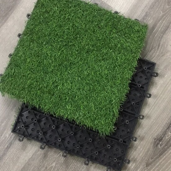 Artificial grass tile